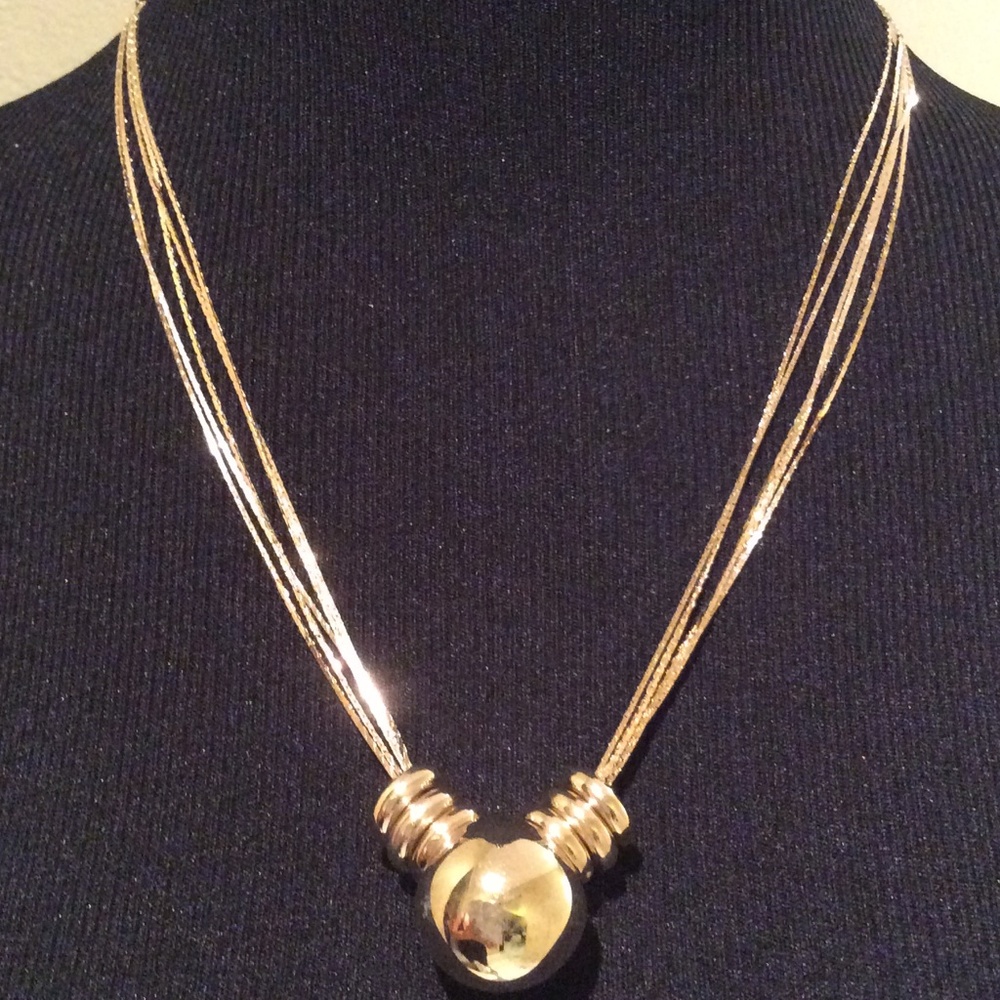 Gold Ball Necklace